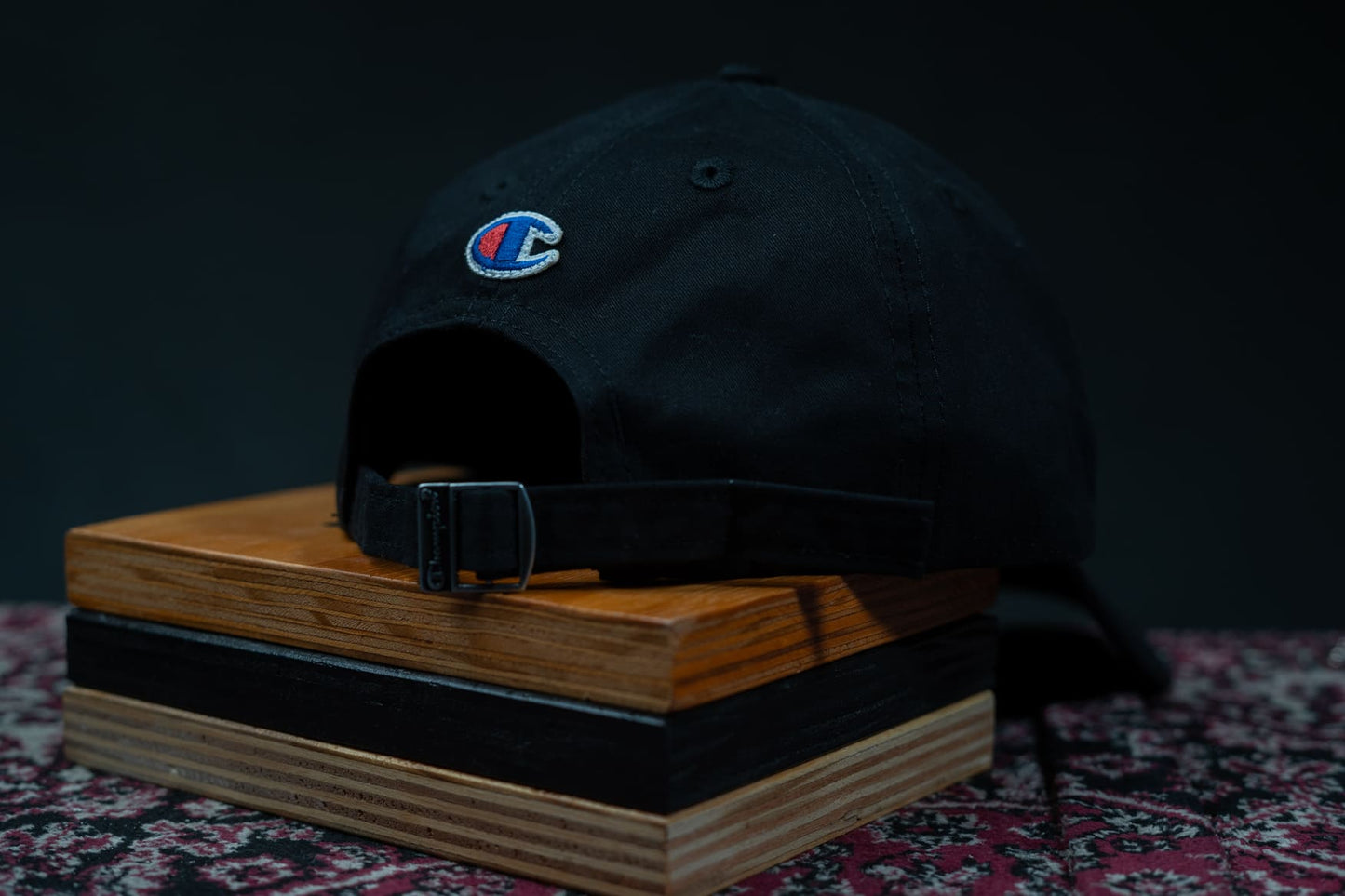 BONÉ CHAMPION TWILL HAT FLAG LOGO PRETO