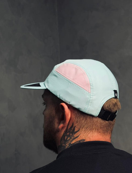 BONÉ FIVE PANEL ANTH CO. AZUL/ROSA BÊBÊ
