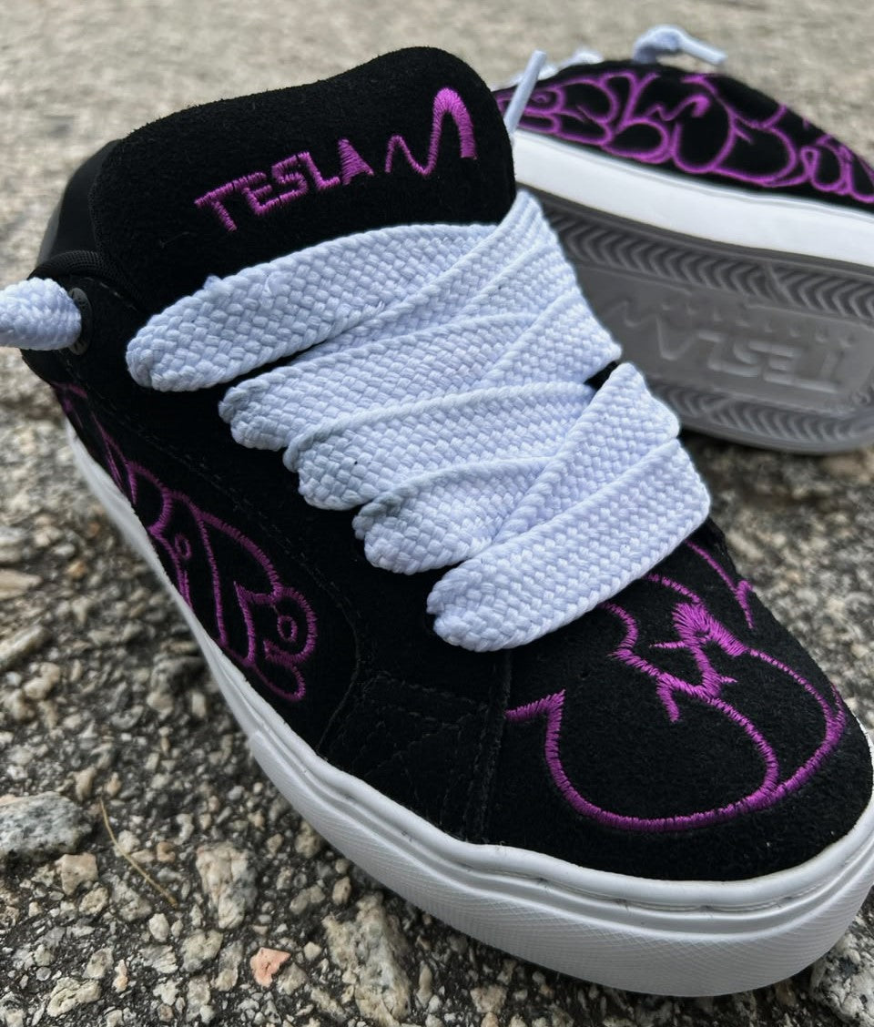 TÊNIS TESLA HERTZ ART BLACK PURPLE