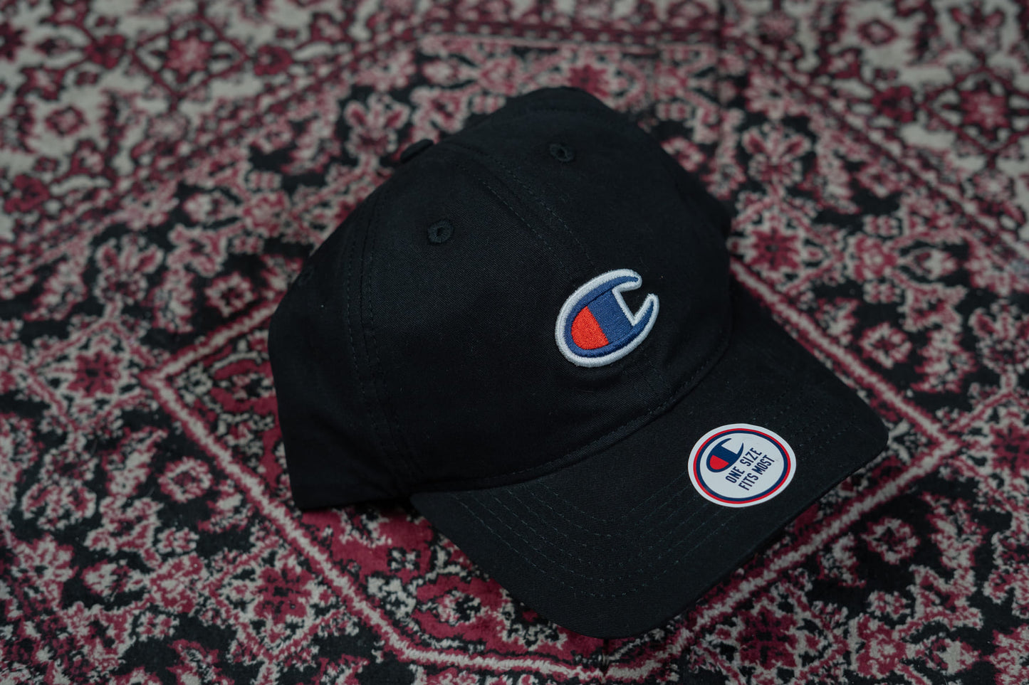 BONÉ CHAMPION TWILL HAT FLAG LOGO PRETO