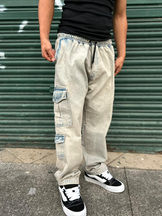 CALÇA JEANS CARGO JOHN ROGER