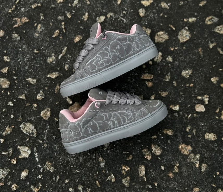 TÊNIS TESLA HERTZ ART GREY PINK