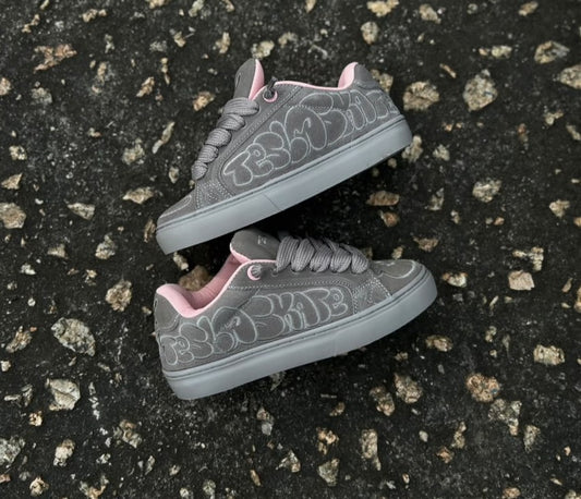 TÊNIS TESLA HERTZ ART GREY PINK