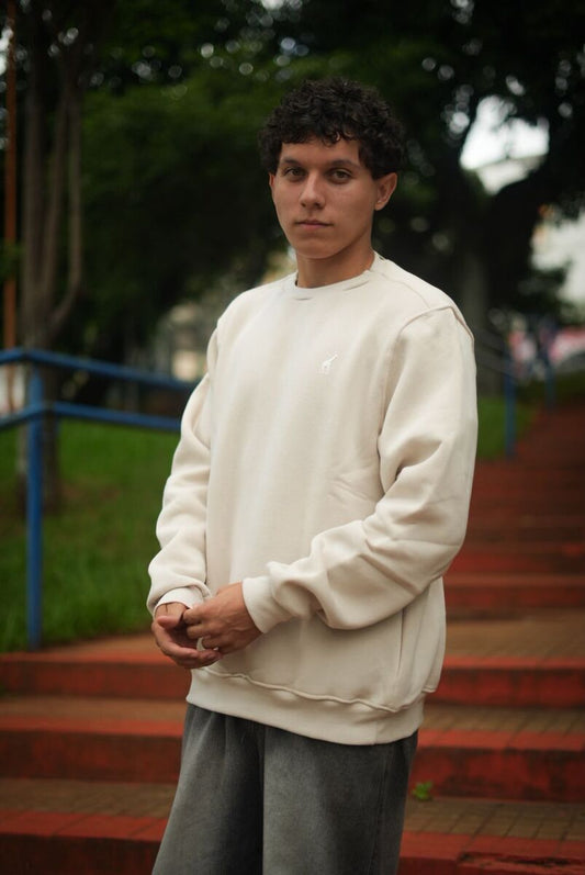 MOLETOM CARECA LRG CREW FLEECE