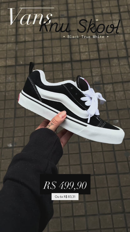 TÊNIS VANS KNU SKOOL BLACK TRUE WHITE