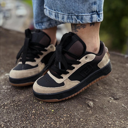 TÊNIS FREEDAY HERO DARK BEGE/PRETO