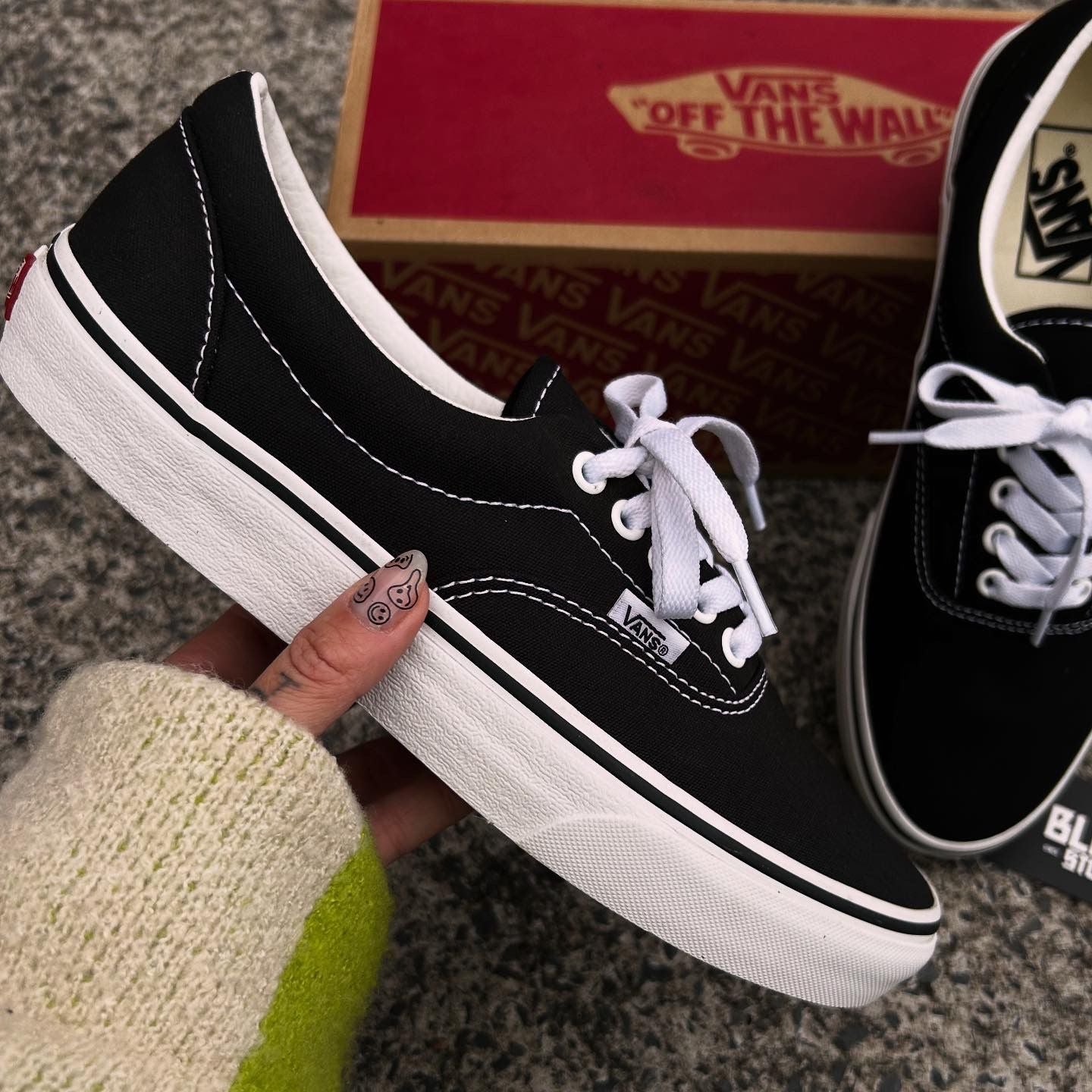 TÊNIS VANS ERA BLACK TRUE WHITE